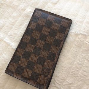 Louis Vuitton pocket agenda cover (used as wallet)